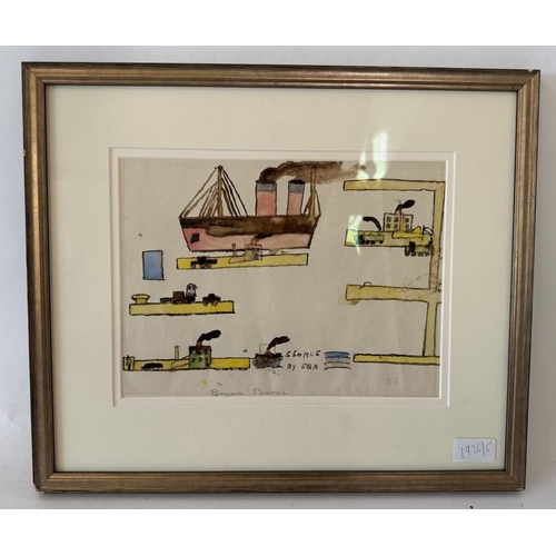 1861 - Bryan Pearce (British, 1929-2006) - '550 Miles by Sea', watercolour on paper, titled below and signe... 