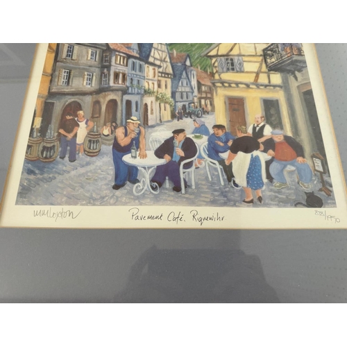 1918 - Margaret Loxton (b.1938) - Four limited edition prints: 'Pavement Cafe, Riquewihr' (878/1950); 'Mark... 