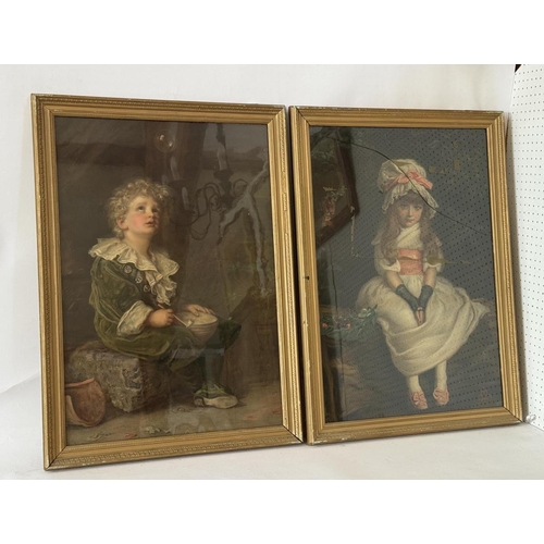 1926 - Two 19th century framed Pears chromolithographic prints After John Everett Millais, to include:  - '... 