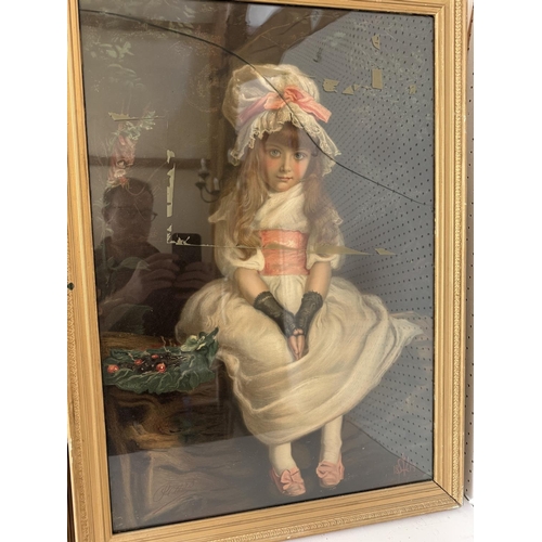 1926 - Two 19th century framed Pears chromolithographic prints After John Everett Millais, to include:  - '... 