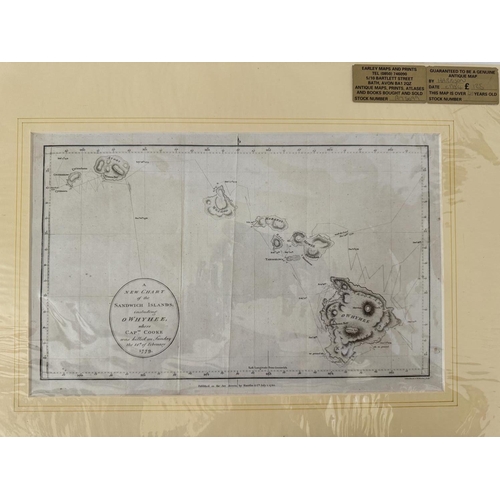 1937 - Maritime/Naval Interest - Five engraved maps relating to Captain Cook and a print, to include: W. By... 