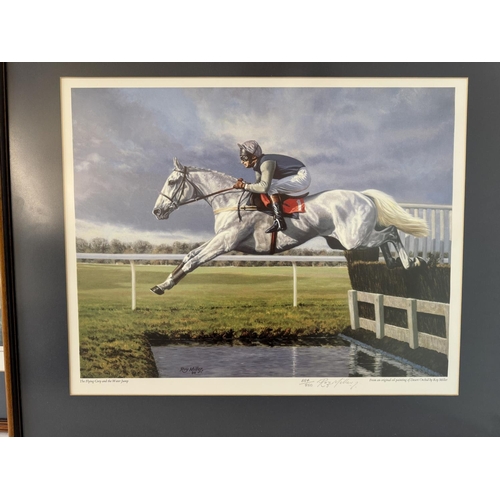 1941 - Two limited edition prints from original oil paintings depicting Desert Orchid by different artists,... 