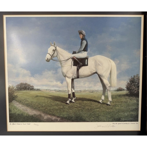 1941 - Two limited edition prints from original oil paintings depicting Desert Orchid by different artists,... 