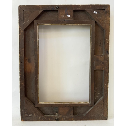 1948 - A 19th century gilt gesso frame with laurel leaf decoration, interior dimensions: 61 x 41 cm, frame ... 