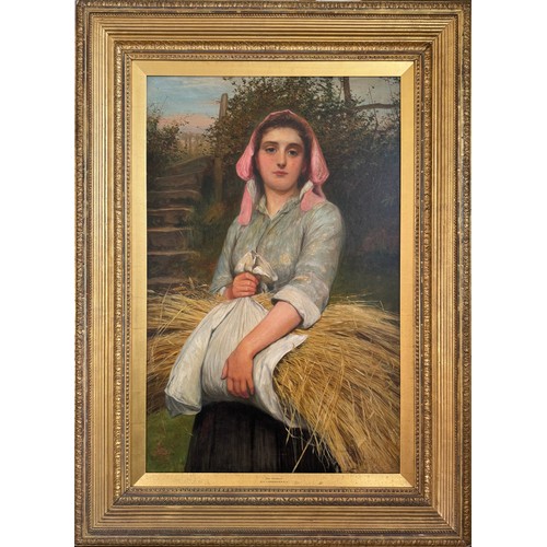 1848 - Charles Sillem Lidderdale R.B.A. (British, 1831-1895) - 'The Gleaner' (1890), oil on canvas, monogra... 