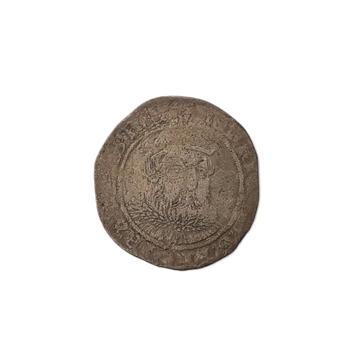 185 - Henry VIII, 1509-47. Groat. Bristol Mint. WS (William Sharington) monogram on reverse only. Third Co... 