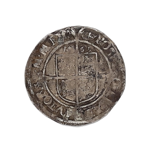 187 - Elizabeth I, 1558-1603. Sixpence, 1569, mm. Coronet. (1 coin).