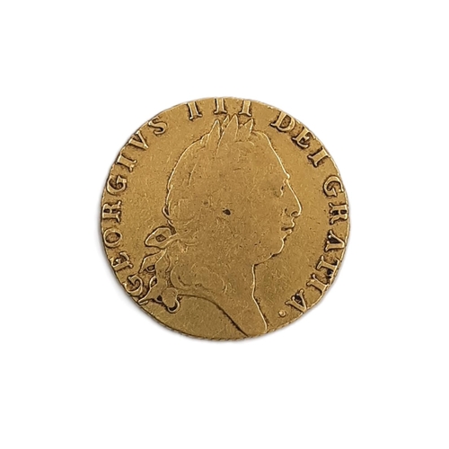 201 - George III, 1760-1820. Half Guinea, 1793. ‘Spade’ shaped shield on reverse. (1 coin).