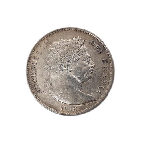 205 - George III, 1760-1820. Halfcrown, 1816. ‘Bull Head’ type. (1 coin).