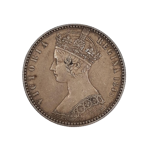 237 - Victoria, 1837-1901. Florin, 1849. ‘Godless’ type. (1 coin).