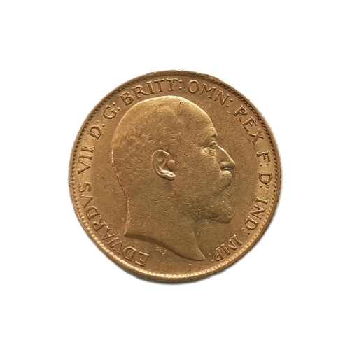 250A - Edward VII 1901-10. Half Sovereign, 1908. (1 coin).