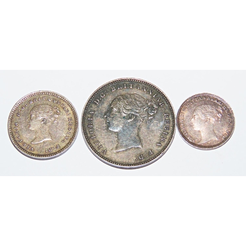 304 - Victoria, 1837-1901. Part Maundy Set, 1880. (3 coins).