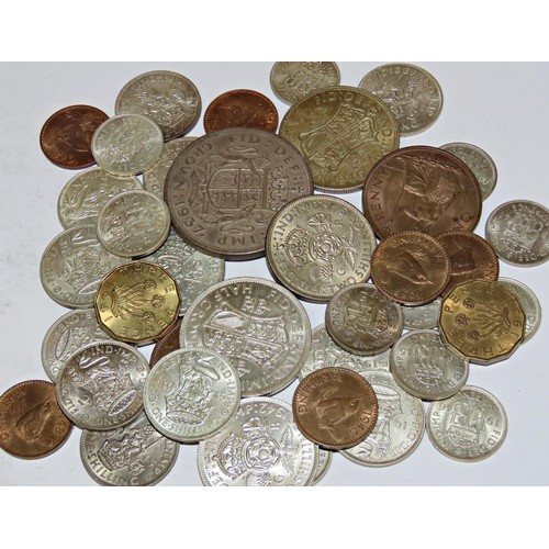 336 - Various higher grade George VI coins, mainly silver to include Crown, 1937.