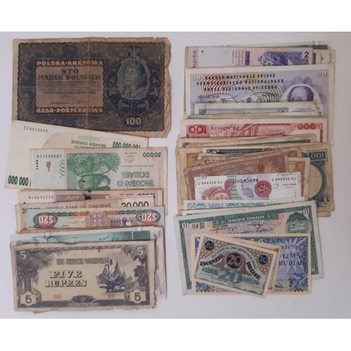 359 - A large quantity of World Bank notes, including various countries.