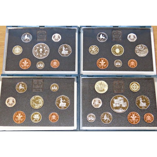 408 - Ten Royal Mint Annual Proof Coin Collection Sets, comprising years 1993 1994, 1995, 1996, 1999 x 2, ... 