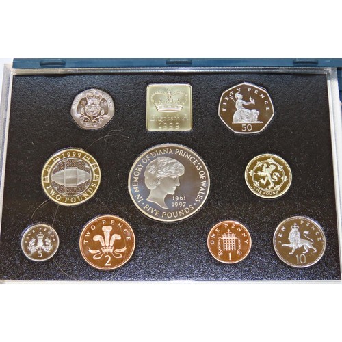 408 - Ten Royal Mint Annual Proof Coin Collection Sets, comprising years 1993 1994, 1995, 1996, 1999 x 2, ... 