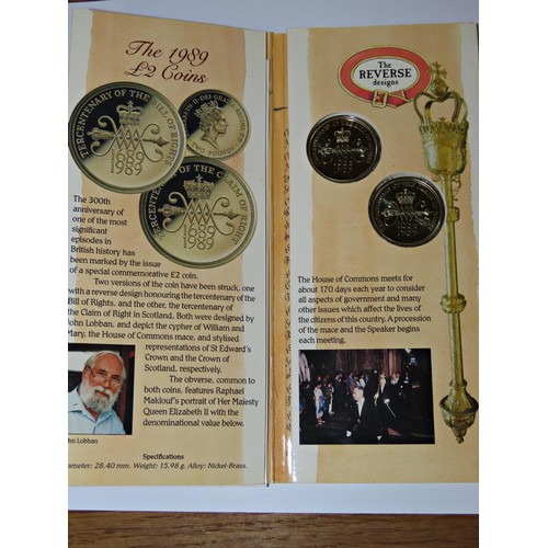 411 - Royal Mint Collectable Commemorative Coin Sets, to include 1989 United Kingdom Brilliant Uncirculate... 