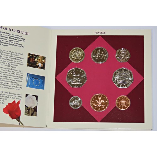 411 - Royal Mint Collectable Commemorative Coin Sets, to include 1989 United Kingdom Brilliant Uncirculate... 