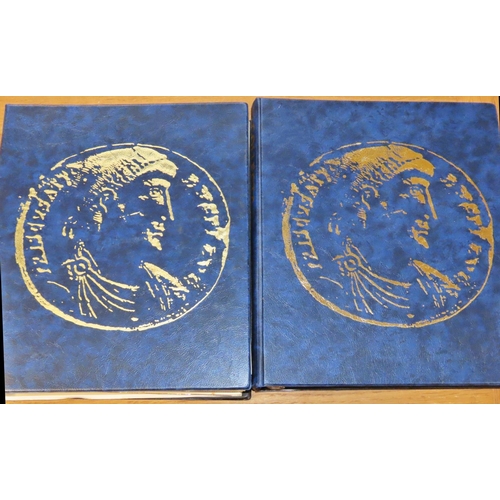 445 - Two blue ‘collecta’ coin albums containing mixed British coinage to to include part date runs of Vic... 