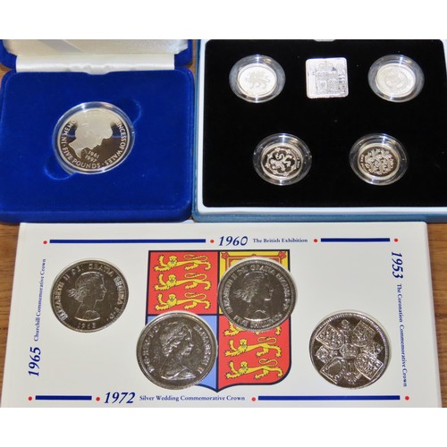 449 - Royal Mint and other cased commemorative and collectable coins to include the ‘All Change’ 25th Anni... 