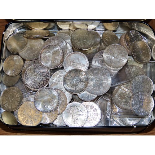 456 - A collection of 20th century Austrian silver shilling (schilling) coins comprising approximately 19 ... 