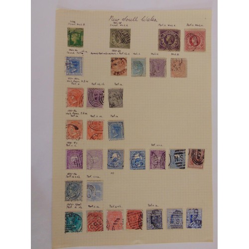 136 - Mixed world collection in four albums and a black deed box.  Noted useful New Zealand with several C... 