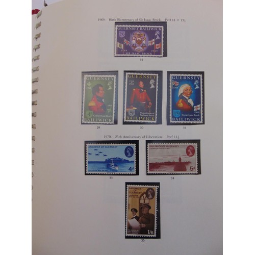 138 - SG pre-printed album containing an almost complete collection of Guernsey & Jersey mostly mint or u/... 