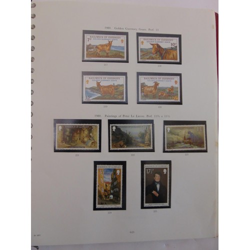 138 - SG pre-printed album containing an almost complete collection of Guernsey & Jersey mostly mint or u/... 