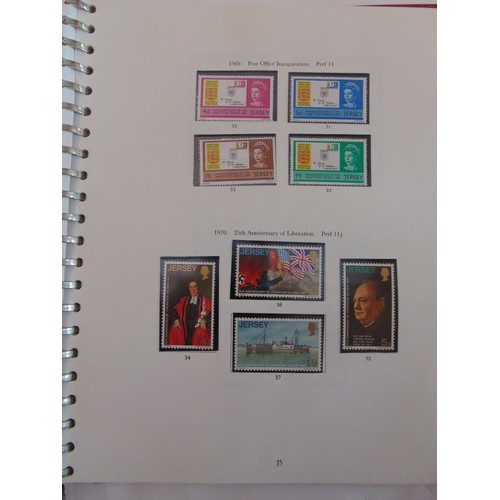 138 - SG pre-printed album containing an almost complete collection of Guernsey & Jersey mostly mint or u/... 