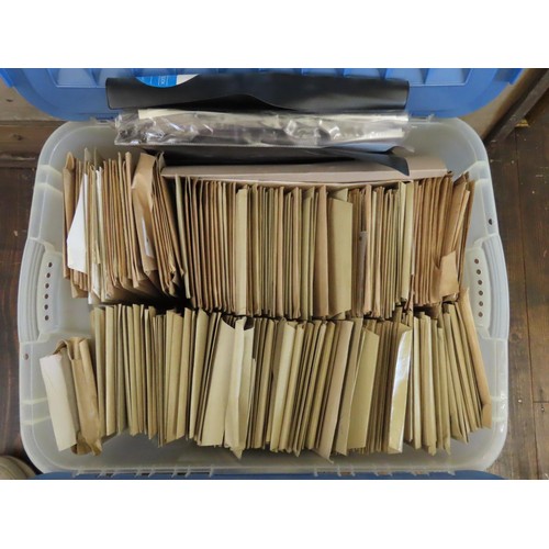 143 - Large crate of envelopes which contain mostly GB commemorative stamps from mid 1960's to around 1990... 