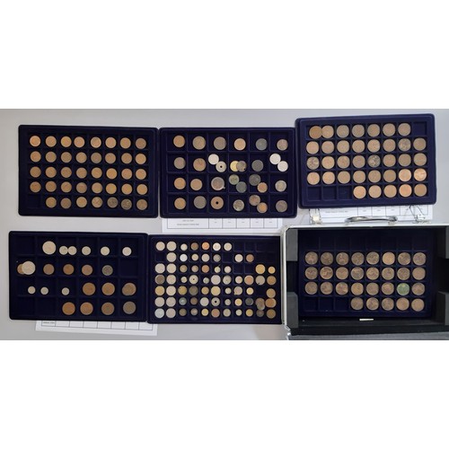 460 - Three modern coin collecting cases containing mixed British and world coins to include commemorative... 