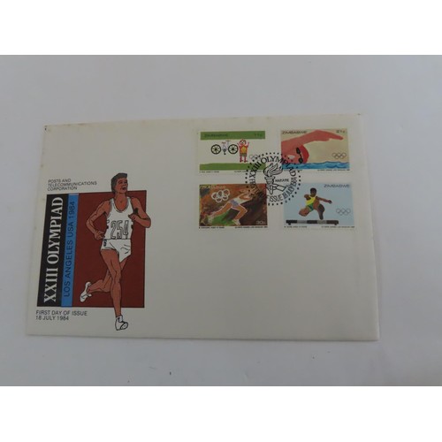 159 - Two boxes of Zimbabwe stamps and covers 1980's-1990's.  Much duplication.  Some of the covers have b... 