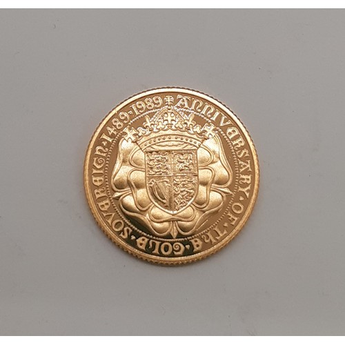 263A - Elizabeth II (1952 - 2022) sovereign, commemorative 500th Anniversary of The First Gold Sovereign, 1... 