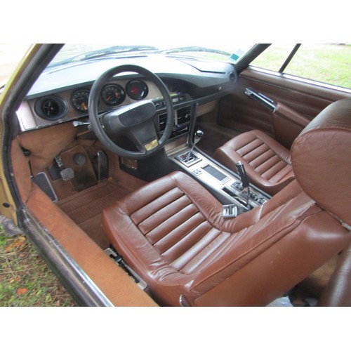 1 - 1972 Citroën SM ‘Maserati’
Left hand drive. 
Manual Transmission.
Registration number: MCY 350L
Gold... 