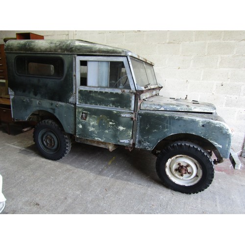 3 - Military Interest: 1956 Split Screen Series One Safari Hard Top Landrover

With rear ‘up and over’ t... 