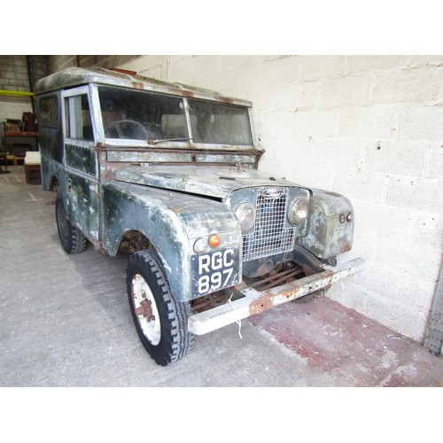 3 - Military Interest: 1956 Split Screen Series One Safari Hard Top Landrover

With rear ‘up and over’ t... 