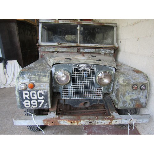 3 - Military Interest: 1956 Split Screen Series One Safari Hard Top Landrover

With rear ‘up and over’ t... 