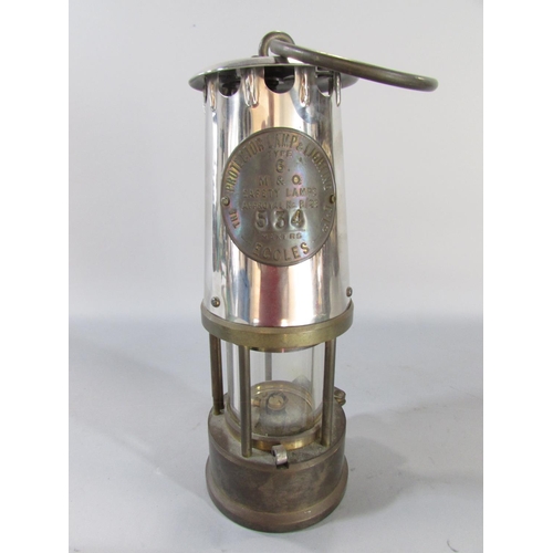 601 - A Type 6  M & O Safety Lamp serial number 534 made by The Projector Lamp & Lighting Co Ltd Eccles, w... 