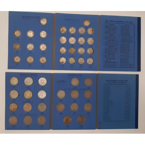 400 - A collection of 20 Whitman Great Britain coin folders, comprising: Halfcrowns 8012, 8013, pennies 96... 