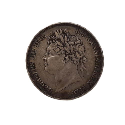 215 - George IV, 1820-30. Crown, 1822. TERTIO edge. Laureate head. (1 coin).