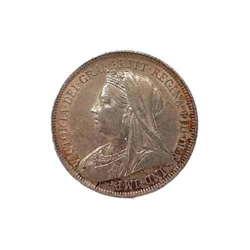 243 - Victoria, 1837-1901. Shilling, 1899. Veiled Bust. (1 coin).