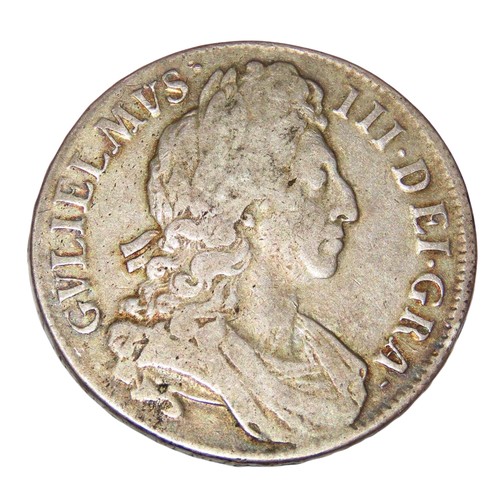 195 - William III, 1689-1702. Crown, 1696. OCTAVO edge. (1 coin).