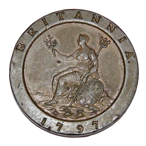 210 - George III, 1760-1820. Twopence, 1797. ‘Cartwheel’ type, Soho Mint. (1 coin).