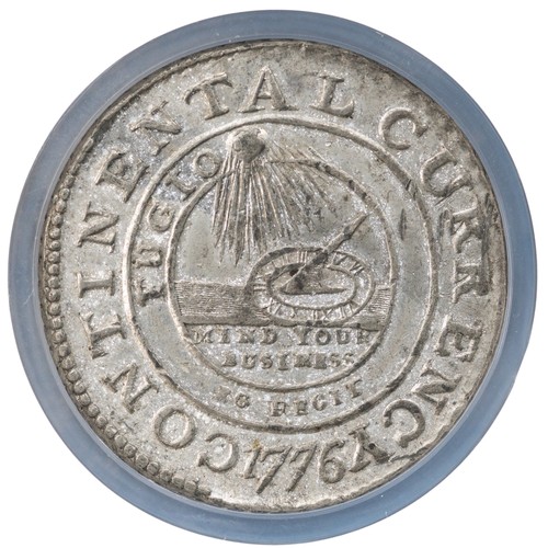 271 - United States Of America. Continental Dollar, 1776. CONTINENTAL CURRENCY, EG FECIT. Struck In Pewter... 