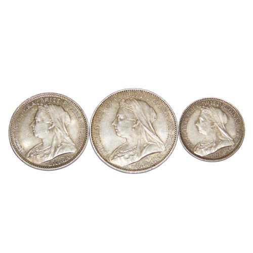 305 - Victoria, 1837-1901. Part Maundy Set, 1893. (3 coins).