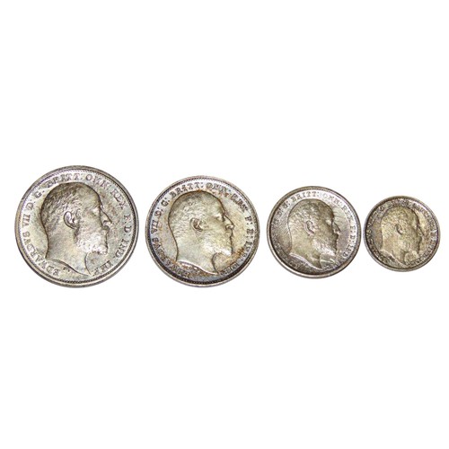 301 - Edward VII, 1902.10. Matt Proof Maundy Set, 1902. (4 coins).