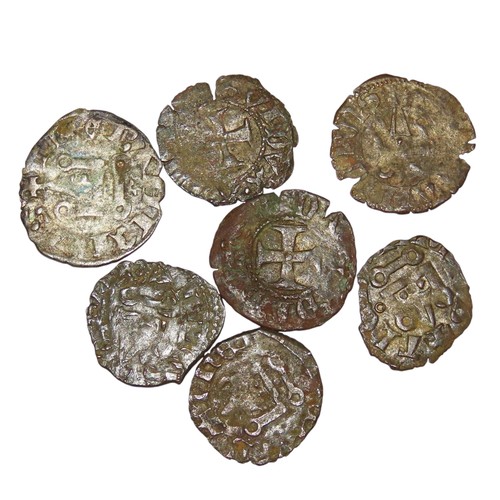 309 - Crusaders and Knights Templar, a collection of hammered Deniers. (7 coins).