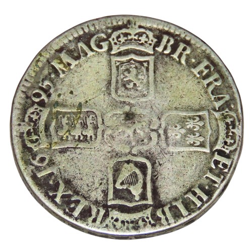 194 - William III, 1689-1702. Crown, 1695. SEPTIMO edge. (1 coin).