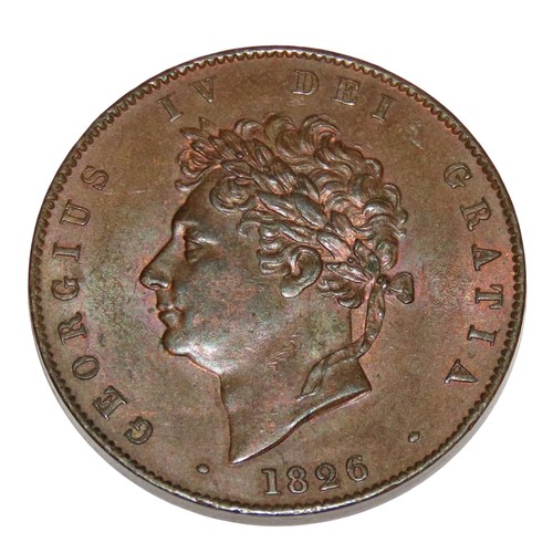 221 - George IV, 1820-30. Halfpenny, 1826. (1 coin).