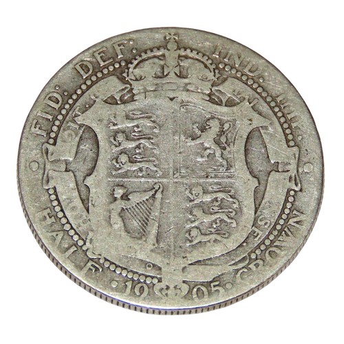 249 - Edward VII, 1902-10. Halfcrown, 1905. Scarce. (1 coin).